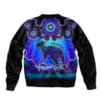personalised-australia-aries-kangaroo-zodiac-sleeve-zip-bomber-jacket-auz-astrology-aboriginal-blue