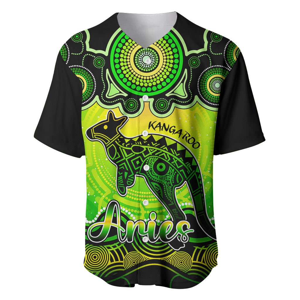 personalised-australia-aries-kangaroo-zodiac-baseball-jersey-auz-astrology-aboriginal-green