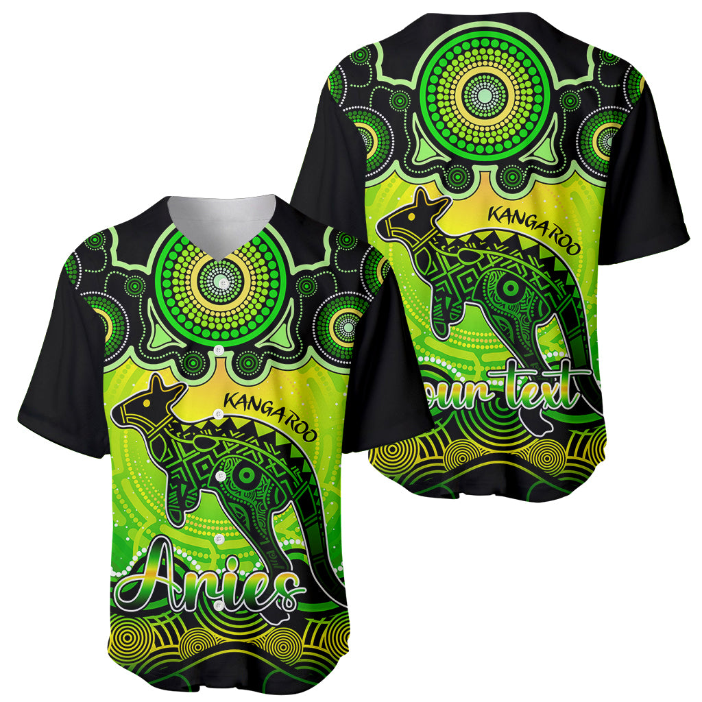 personalised-australia-aries-kangaroo-zodiac-baseball-jersey-auz-astrology-aboriginal-green