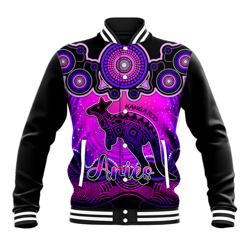 personalised-australia-aries-kangaroo-zodiac-baseball-jacket-auz-astrology-aboriginal-magenta
