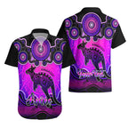 personalised-australia-aries-kangaroo-zodiac-hawaiian-shirt-auz-astrology-aboriginal-magenta