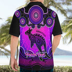 personalised-australia-aries-kangaroo-zodiac-hawaiian-shirt-auz-astrology-aboriginal-magenta