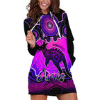 personalised-australia-aries-kangaroo-zodiac-hoodie-dress-auz-astrology-aboriginal-magenta