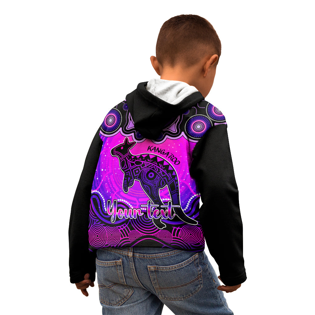 personalised-australia-aries-kangaroo-zodiac-kid-hoodie-auz-astrology-aboriginal-magenta