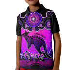 personalised-australia-aries-kangaroo-zodiac-kid-polo-shirt-auz-astrology-aboriginal-magenta