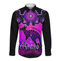 personalised-australia-aries-kangaroo-zodiac-long-sleeve-button-shirt-auz-astrology-aboriginal-magenta