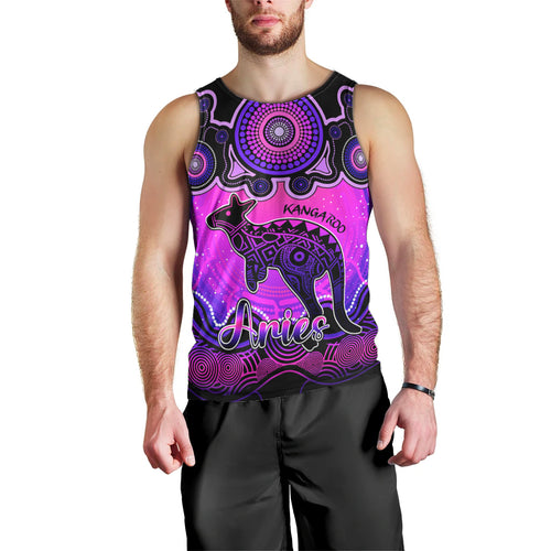personalised-australia-aries-kangaroo-zodiac-men-tank-top-auz-astrology-aboriginal-magenta