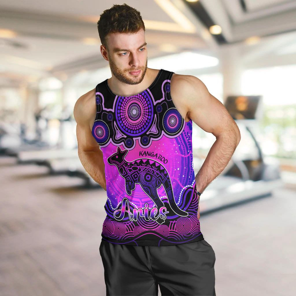 personalised-australia-aries-kangaroo-zodiac-men-tank-top-auz-astrology-aboriginal-magenta