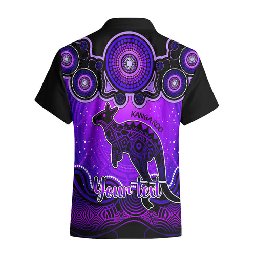 personalised-australia-aries-kangaroo-zodiac-hawaiian-shirt-auz-astrology-aboriginal-purple