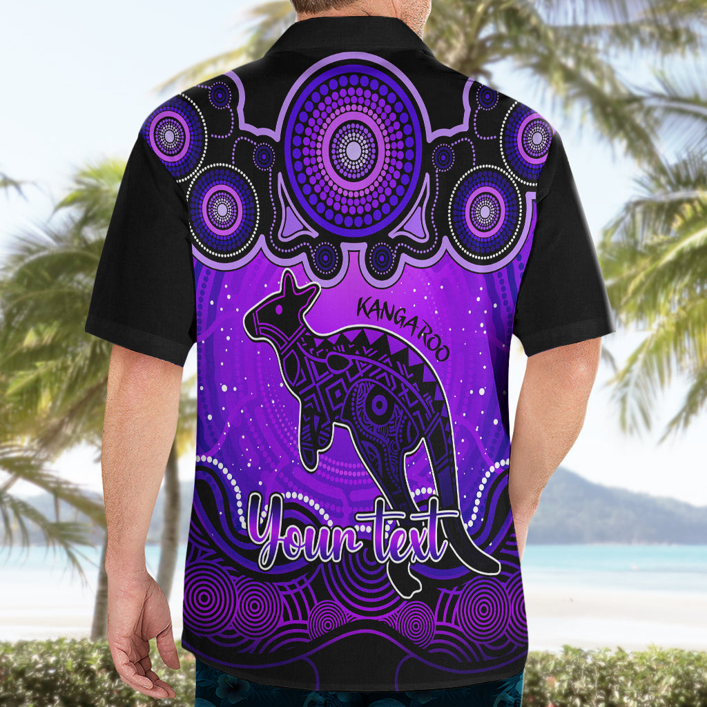 personalised-australia-aries-kangaroo-zodiac-hawaiian-shirt-auz-astrology-aboriginal-purple
