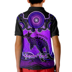 personalised-australia-aries-kangaroo-zodiac-kid-polo-shirt-auz-astrology-aboriginal-purple