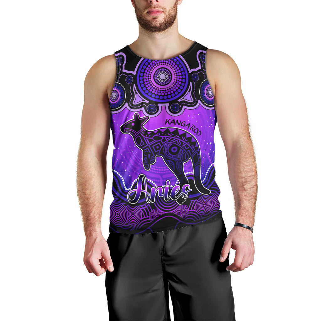 personalised-australia-aries-kangaroo-zodiac-men-tank-top-auz-astrology-aboriginal-purple
