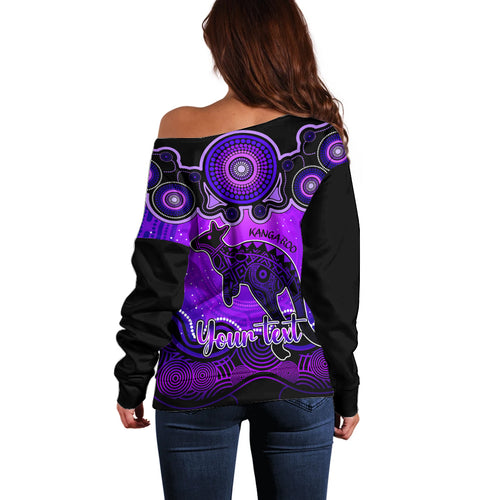 personalised-australia-aries-kangaroo-zodiac-off-shoulder-sweater-auz-astrology-aboriginal-purple