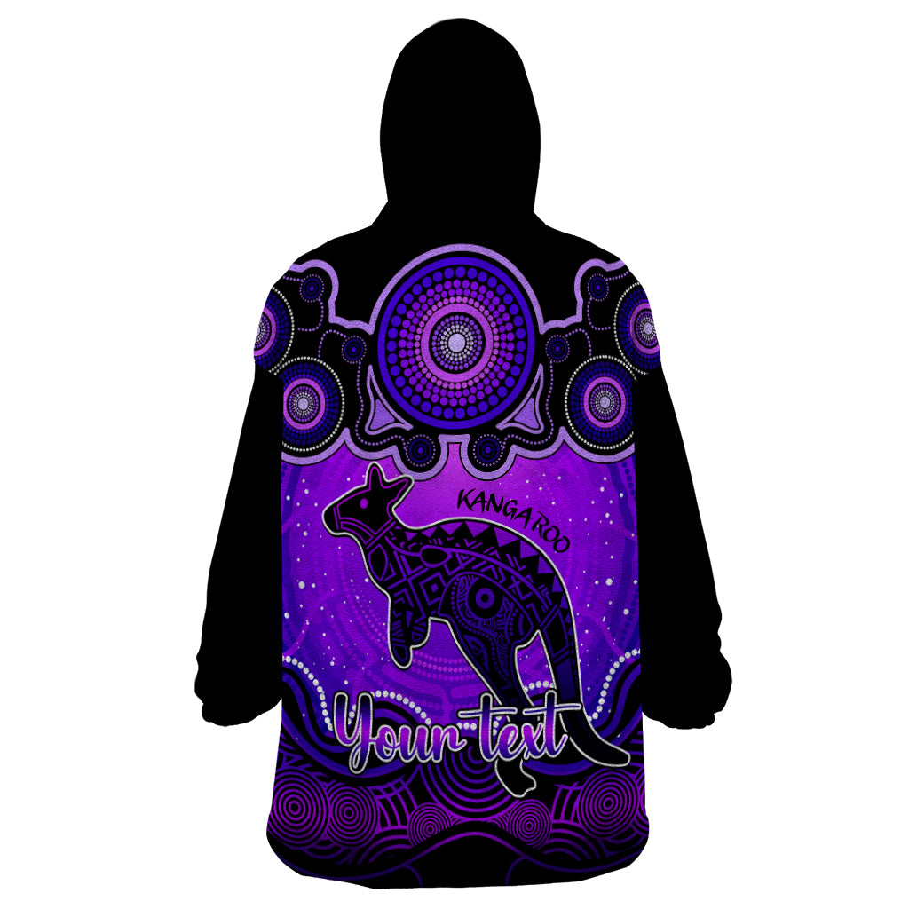 personalised-australia-aries-kangaroo-zodiac-wearable-blanket-hoodie-auz-astrology-aboriginal-purple