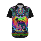 personalised-australia-aries-kangaroo-zodiac-hawaiian-shirt-auz-astrology-aboriginal-rainbow