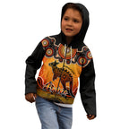personalised-australia-aries-kangaroo-zodiac-kid-hoodie-auz-astrology-aboriginal-red