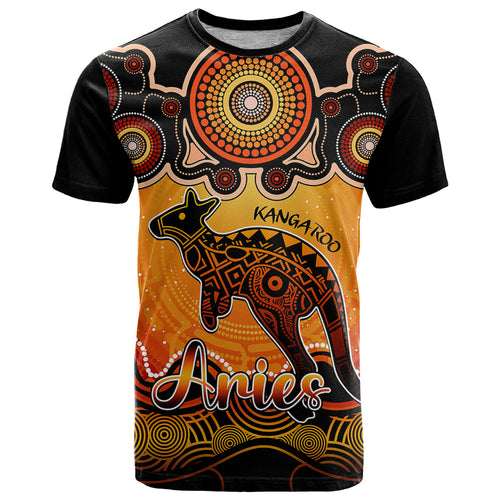 personalised-australia-aries-kangaroo-zodiac-t-shirt-auz-astrology-aboriginal-red