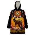 personalised-australia-aries-kangaroo-zodiac-wearable-blanket-hoodie-auz-astrology-aboriginal-red