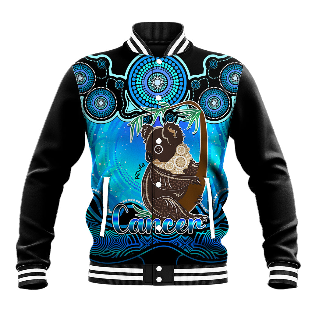 personalised-australia-cancer-koala-zodiac-baseball-jacket-auz-astrology-aboriginal-aqua