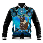 personalised-australia-cancer-koala-zodiac-baseball-jacket-auz-astrology-aboriginal-aqua