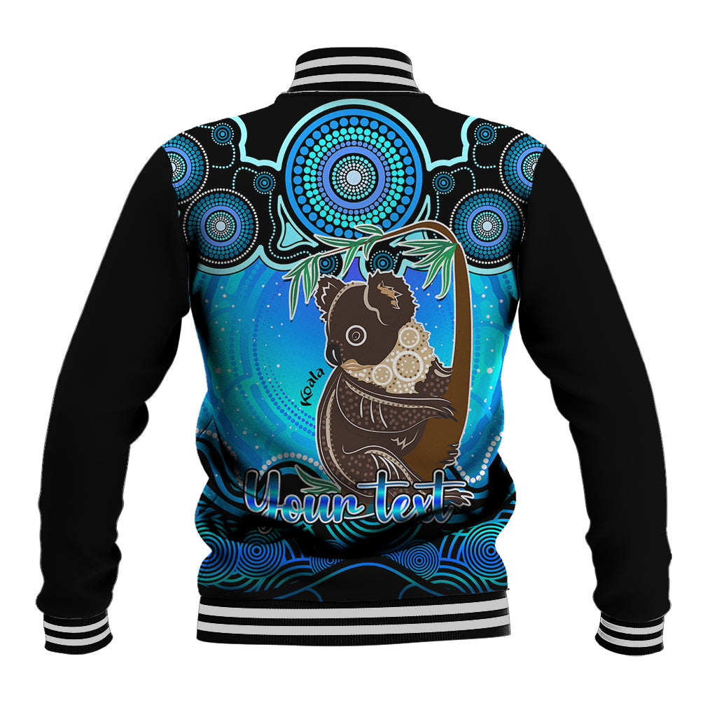 personalised-australia-cancer-koala-zodiac-baseball-jacket-auz-astrology-aboriginal-aqua