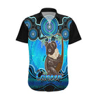 personalised-australia-cancer-koala-zodiac-hawaiian-shirt-auz-astrology-aboriginal-aqua