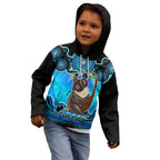 personalised-australia-cancer-koala-zodiac-kid-hoodie-auz-astrology-aboriginal-aqua