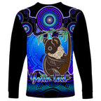 personalised-australia-cancer-koala-zodiac-long-sleeve-shirt-auz-astrology-aboriginal-blue