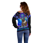 personalised-australia-cancer-koala-zodiac-off-shoulder-sweater-auz-astrology-aboriginal-blue