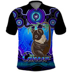 personalised-australia-cancer-koala-zodiac-polo-shirt-auz-astrology-aboriginal-blue