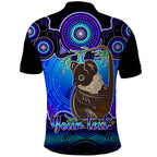 personalised-australia-cancer-koala-zodiac-polo-shirt-auz-astrology-aboriginal-blue