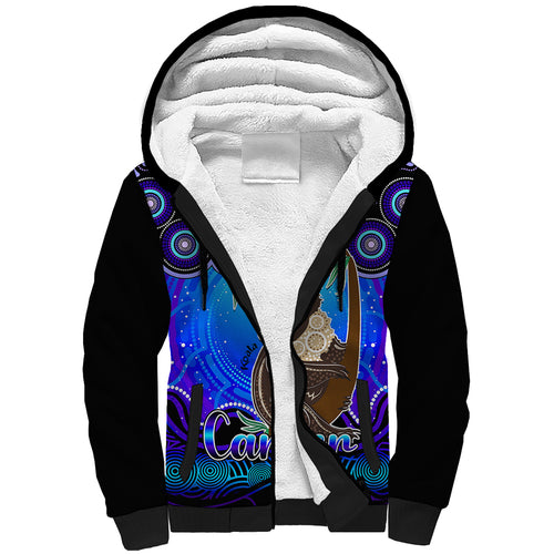 personalised-australia-cancer-koala-zodiac-sherpa-hoodie-auz-astrology-aboriginal-blue