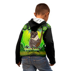 personalised-australia-cancer-koala-zodiac-kid-hoodie-auz-astrology-aboriginal-green