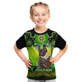 personalised-australia-cancer-koala-zodiac-kid-t-shirt-auz-astrology-aboriginal-green