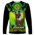 personalised-australia-cancer-koala-zodiac-long-sleeve-shirt-auz-astrology-aboriginal-green