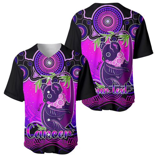 personalised-australia-cancer-koala-zodiac-baseball-jersey-auz-astrology-aboriginal-magenta