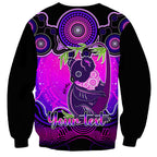 personalised-australia-cancer-koala-zodiac-sweatshirt-auz-astrology-aboriginal-magenta