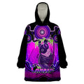 personalised-australia-cancer-koala-zodiac-wearable-blanket-hoodie-auz-astrology-aboriginal-magenta