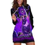 personalised-australia-cancer-koala-zodiac-hoodie-dress-auz-astrology-aboriginal-purple