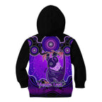 personalised-australia-cancer-koala-zodiac-kid-hoodie-auz-astrology-aboriginal-purple