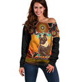 personalised-australia-cancer-koala-zodiac-off-shoulder-sweater-auz-astrology-aboriginal-red