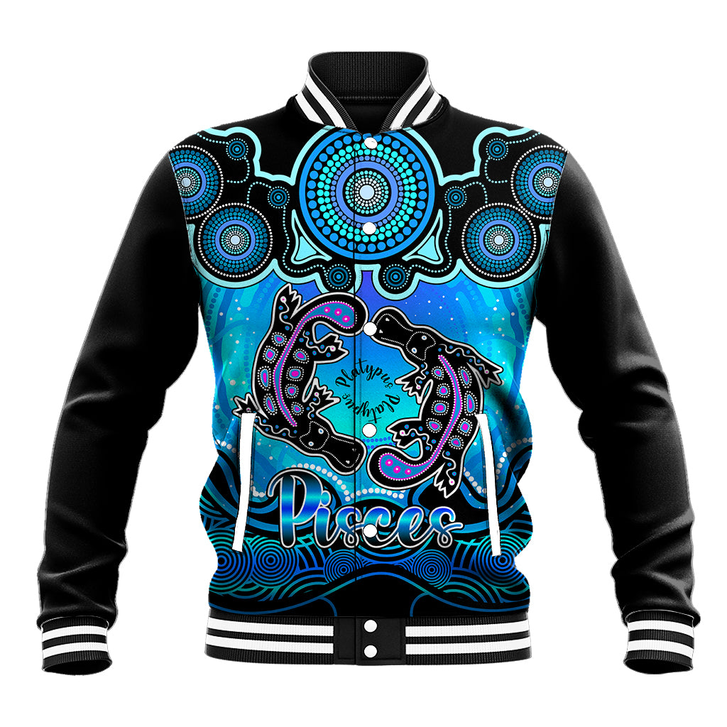 personalised-australia-pisces-platypus-zodiac-baseball-jacket-auz-astrology-aboriginal-aqua