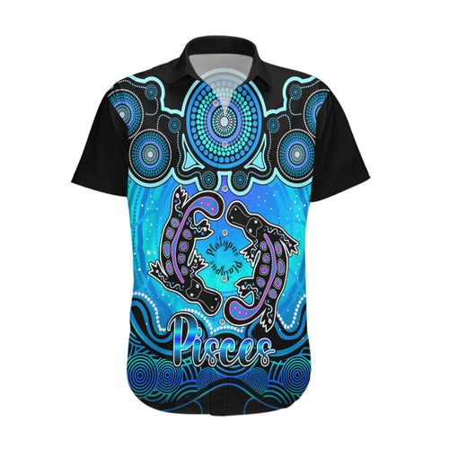personalised-australia-pisces-platypus-zodiac-hawaiian-shirt-auz-astrology-aboriginal-aqua