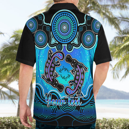 personalised-australia-pisces-platypus-zodiac-hawaiian-shirt-auz-astrology-aboriginal-aqua