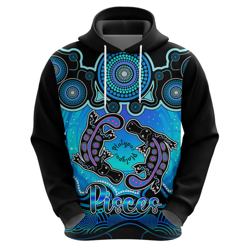 personalised-australia-pisces-platypus-zodiac-hoodie-auz-astrology-aboriginal-aqua