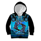 personalised-australia-pisces-platypus-zodiac-kid-hoodie-auz-astrology-aboriginal-aqua
