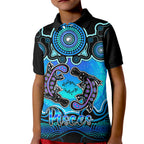 personalised-australia-pisces-platypus-zodiac-kid-polo-shirt-auz-astrology-aboriginal-aqua
