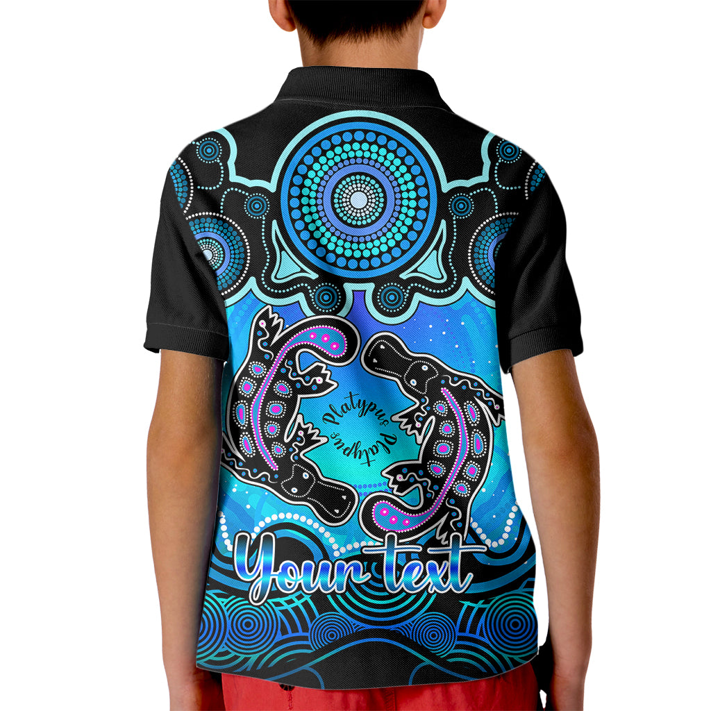 personalised-australia-pisces-platypus-zodiac-kid-polo-shirt-auz-astrology-aboriginal-aqua