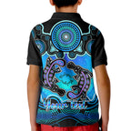 personalised-australia-pisces-platypus-zodiac-kid-polo-shirt-auz-astrology-aboriginal-aqua