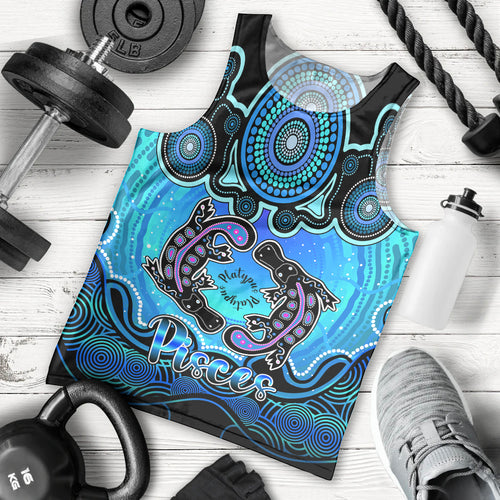 personalised-australia-pisces-platypus-zodiac-men-tank-top-auz-astrology-aboriginal-aqua